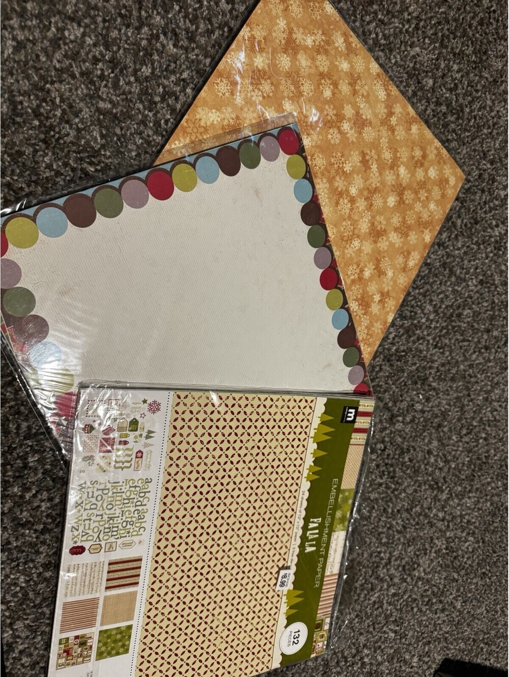 Christmas Scrapbook Embellishment Paper - Holidays